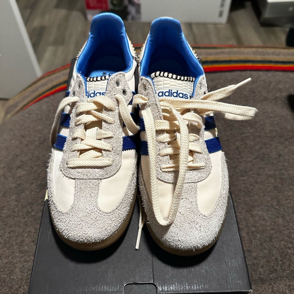 Adidas Cream and Brown Samba Sneakers